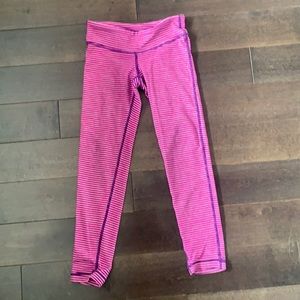 Ivivva stripped leggings size 6
